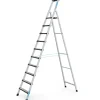 Klapptritte^Zarges Comfortstep S Gebördelte Stehleiter mit Gepolsterter Stufen-Vorderkante 10 Stufen