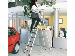 Klapptritte^Zarges Comfortstep S Gebördelte Stehleiter mit Gepolsterter Stufen-Vorderkante 10 Stufen