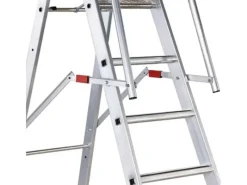 Klapptritte^Zarges Stufenleiter ZAP Safemaster S mit Großer Plattform 5 Stufen