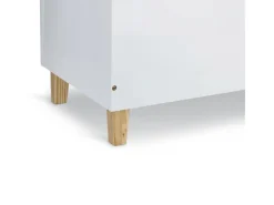 Zeller Aufbewahrung^Kinder-Truhe Wolke mit Deckel MDF/Kiefer 60 cm x 34,5 cm x 56 cm Weiß