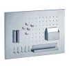 Zeller Wanddekoration^Memoboard mit Utensilien 50 cm x 35 cm x 1,5 cm Edelstahl