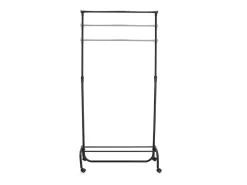 Zeller Rollkleiderständer Metall/Kunststoff 86 x 43 x 108-175 cm Schwarz