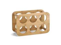 Zeller Ostern^Weinregal Bambus für 6 Flaschen 16 cm x 24 cm x 38 cm Natur