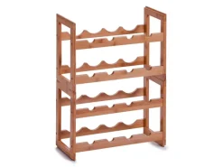 Zeller Flaschenregale^Weinregal Bambus Stapelbar für 8 Flaschen 32 cm x 22 cm x 47 cm Natur