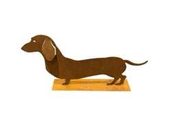 Dekorative Figuren^ZGM Rost Deko Dackel Waldemar