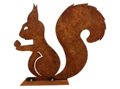 Dekorative Figuren^ZGM Rost Deko Puschel das Eichhörnchen