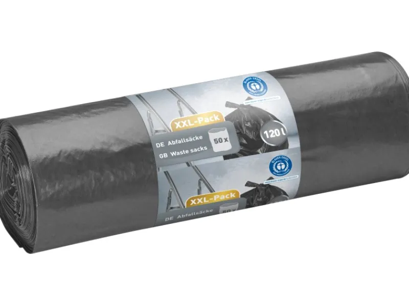 Abfallsäcke 120 l Schwarz XXL-Pack 50 Stück