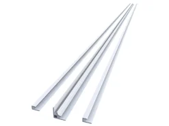 AICA 210cm Eckprofil mit Kantenprofil Aluminium Profil für 3mm Aluverbundplatte Matt Weiß