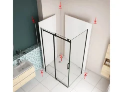 AICA 210cm Eckprofil mit Kantenprofil Aluminium Profil für 3mm Aluverbundplatte Matt Weiß