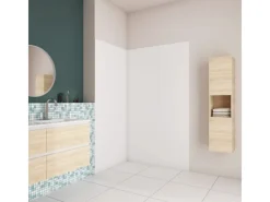 AICA 210cm Eckprofil mit Kantenprofil Aluminium Profil für 3mm Aluverbundplatte Matt Weiß