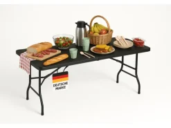Albatros Buffettisch Klapptisch Schwarz