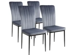 Outlet Albatros Esszimmerstühle MODENA 4er Set Grau