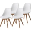 Albatros Esszimmerstuhl AARHUS 4er Set Weiss