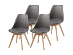 Hot Albatros Esszimmerstuhl AARHUS 4er Set Grau
