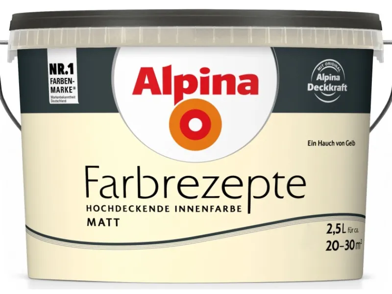 Alpina Farbrezepte matt 2,5 Liter