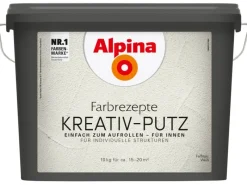 Clearance Alpina Farbrezepte Kreativ-Putz Weiß 10 kg