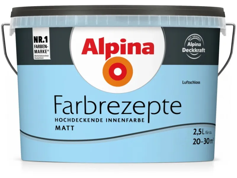 Hot Alpina Farbrezepte matt 2,5 Liter Luftschloss