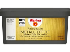 Sale Alpina Farbrezepte Metall-Effekt 1 Liter Gold