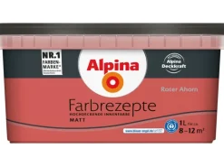 Hot Alpina Farbrezepte Roter Ahorn matt 1 Liter