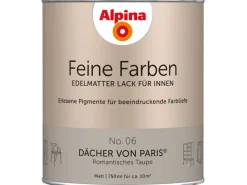 Best Alpina Feine Farben Lack No. 06 Dächer von Paris® Taupe edelmatt 750 ml Romantisches Taupe
