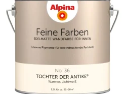 Discount Alpina Feine Farben No. 36 Tochter der Antike® Weiß edelmatt 2,5 l Warmes Lichtweiß
