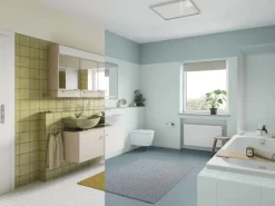 Clearance Alpina Fliesen-Lack Bad & Küche 2 Komponenten Bergnebel Seidenmatt 750 ml Grau-Blau