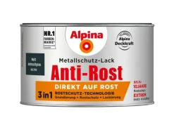 Alpina Metallschutz-Lack Anti-Rost matt 300 ml Anthrazitgrau