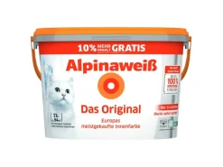 Hot Alpina Wandfarbe weiß Das Original Weiß Matt 11 l