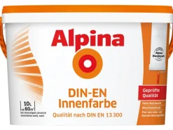 Alpina Wandfarbe DIN-EN Weiß matt 10 l