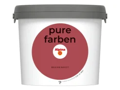Hot Alpina Wandfarbe Pure Farben 2,5 l Beerenrot
