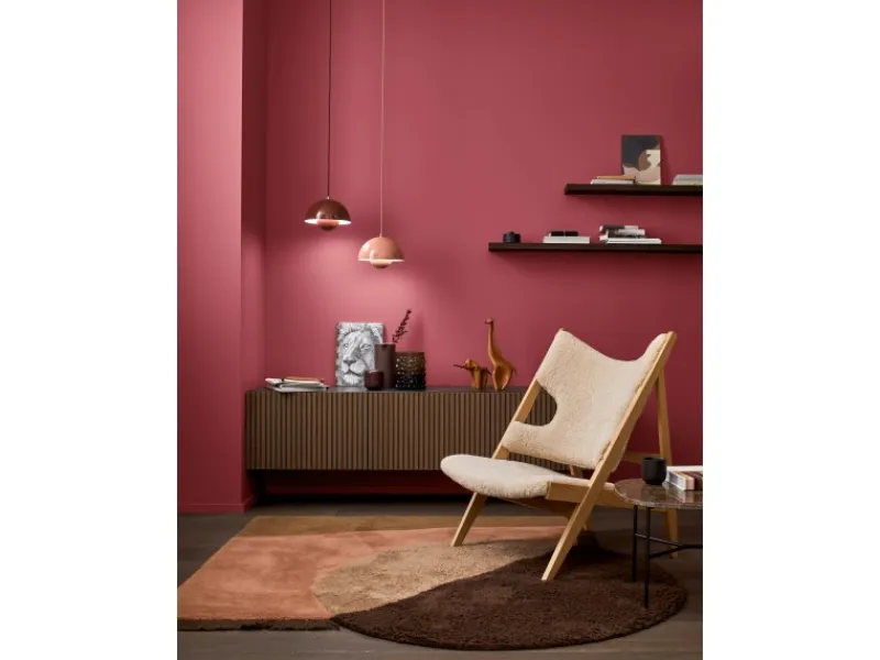 Hot Alpina Wandfarbe Pure Farben 2,5 l Beerenrot