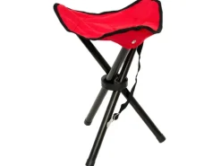 AMANKA Campinghocker 28 x 28 x 36 cm bis 150 kg Belastbar Rot