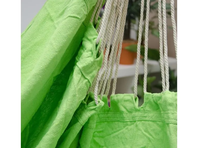 AMANKA Hängesessel bis 150 kg Belastbar 185x 130 cm Limetten-