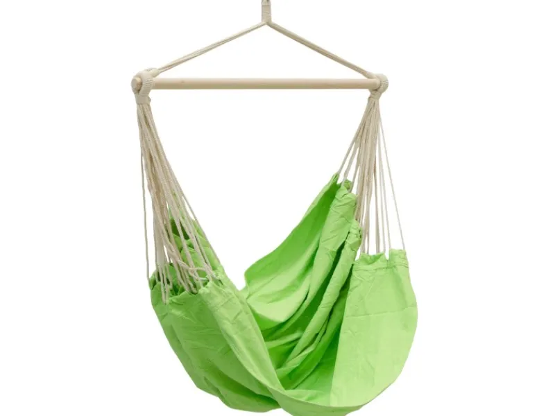 AMANKA Hängesessel bis 150 kg Belastbar 185x 130 cm Limetten-