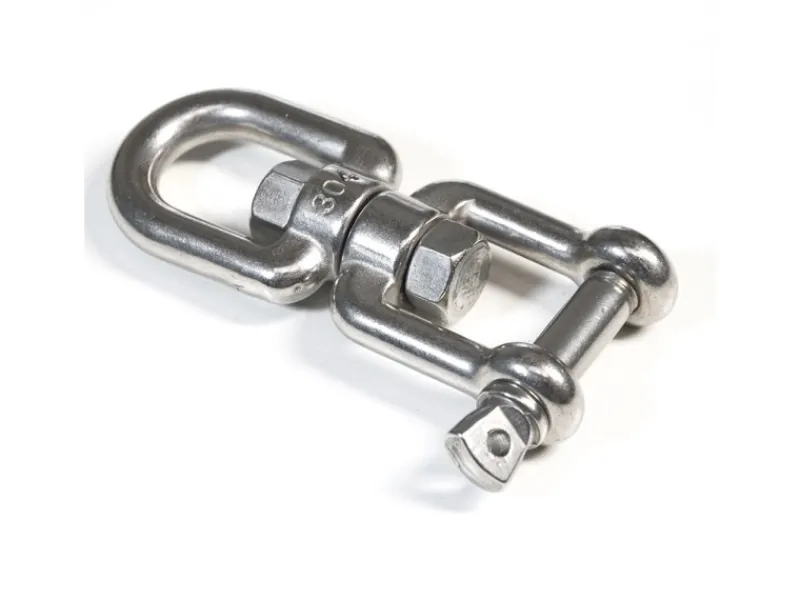 AMANKA Hängesessel Drehwirbel 10 x 125 mm bis 420 kg belastbar Silber