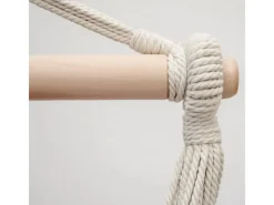 Best AMANKA Hängesessel inkl. 2 Kissen bis 120 kg 130 x 95 cm Blau