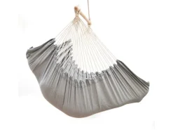 AMANKA Hängesessel inkl. Kissen bis 150 kg 330 x 120 cm Grau