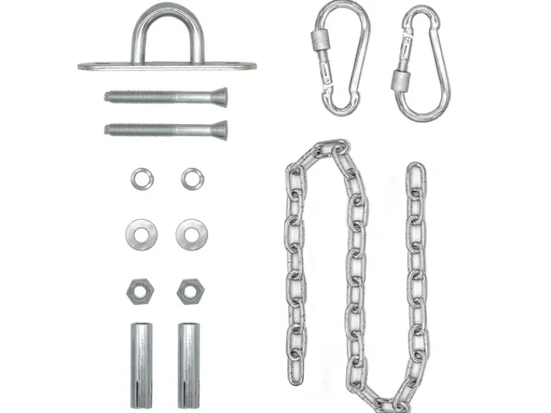 AMANKA Hängesessel Kette mit Deckenhaken 100 cm Aufhängung mit 2 Karabiner bis 230 kg