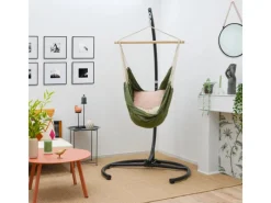Hot AMANKA XL-Hängesessel bis 100 kg Belastbar 155 x 125 cm Moos Grün