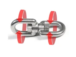 Discount AMANKA XL-Hängesessel Drehwirbel 10 x 125 mm bis 420 kg Silber