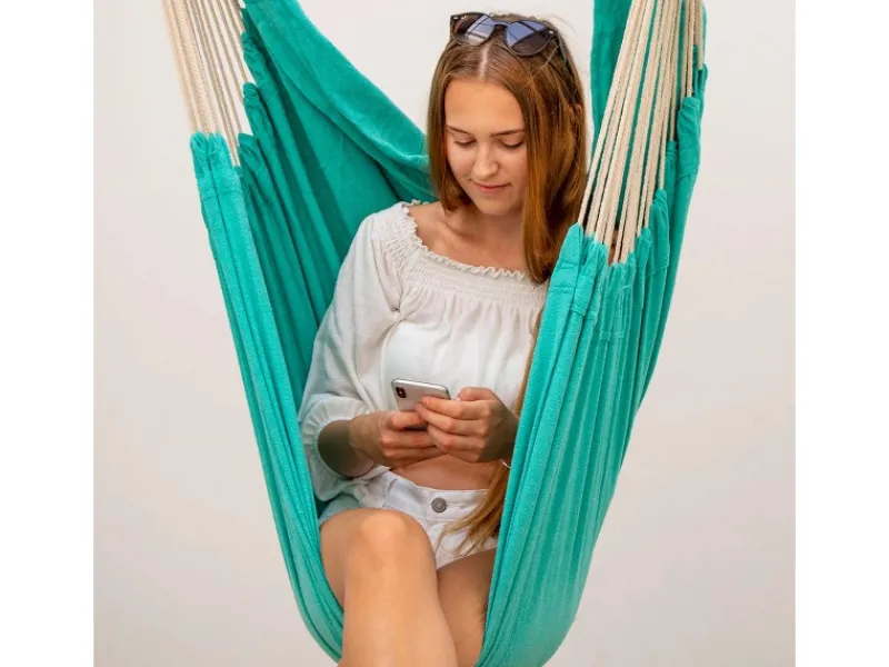 Clearance AMANKA XXL-Hängesessel bis 150 kg Belastbar 185 x 130 cm Mint