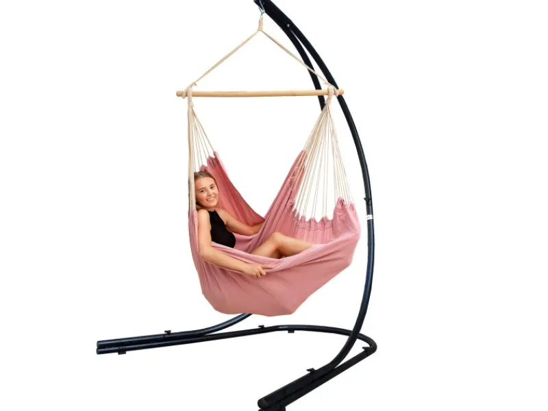 AMANKA XXL-Hängesessel farben mit Gestell 140 x 160 x 210 cm