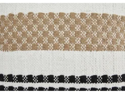 Andiamo Kissen Malena D380 Schwarz-Weiß-Beige 40 cm x 40 cm