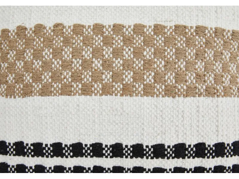 Andiamo Kissen Malena D380 Schwarz-Weiß-Beige 40 cm x 40 cm