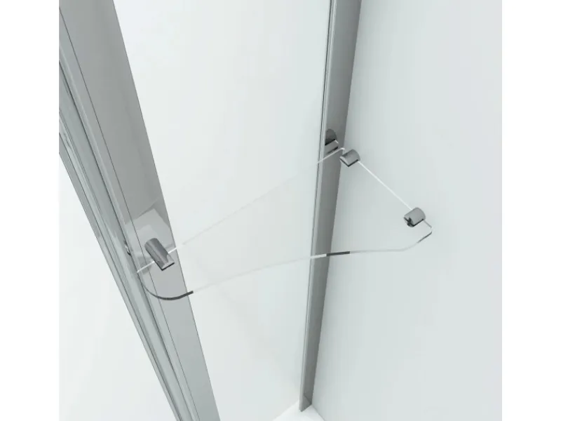 New Aquabatos Runddusche 90 x 90 x 195 cm Duschkabine Duschwand Viertelkreis Duschabtrennung mit Eckregale Pendeltür 6 mm NANO ESG Sicherheitsgals