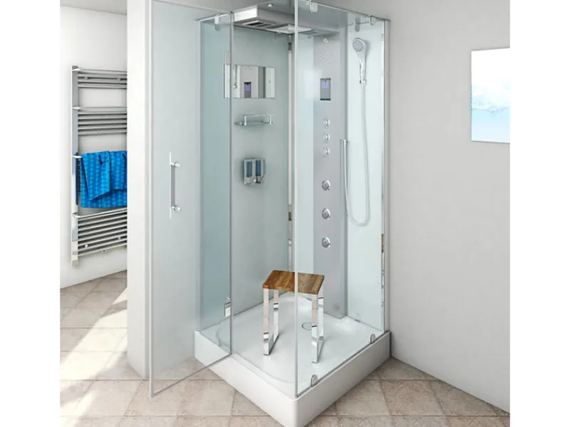 AcquaVapore AquaVapore Duschkabine Komplettdusche D38-00L1 Fertigdusche Dusche 80x80 cm