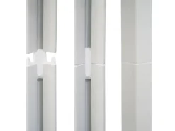 New AR Shelving Eckregal Rivet D-Carbon Style 150 x 70 x 40 cm Grauweiß FSC®