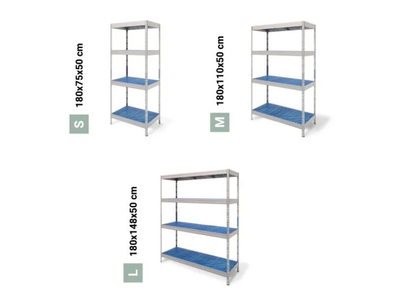 AR Shelving Lebensmittelregal Gastronorm L 180 cm x 150 cm x 50 cm