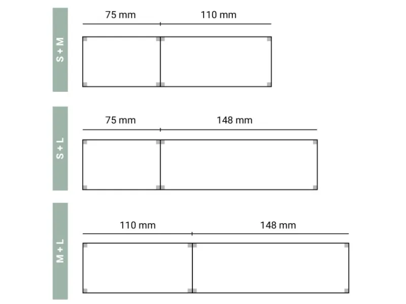 AR Shelving Lebensmittelregal Gastronorm L 180 cm x 150 cm x 50 cm