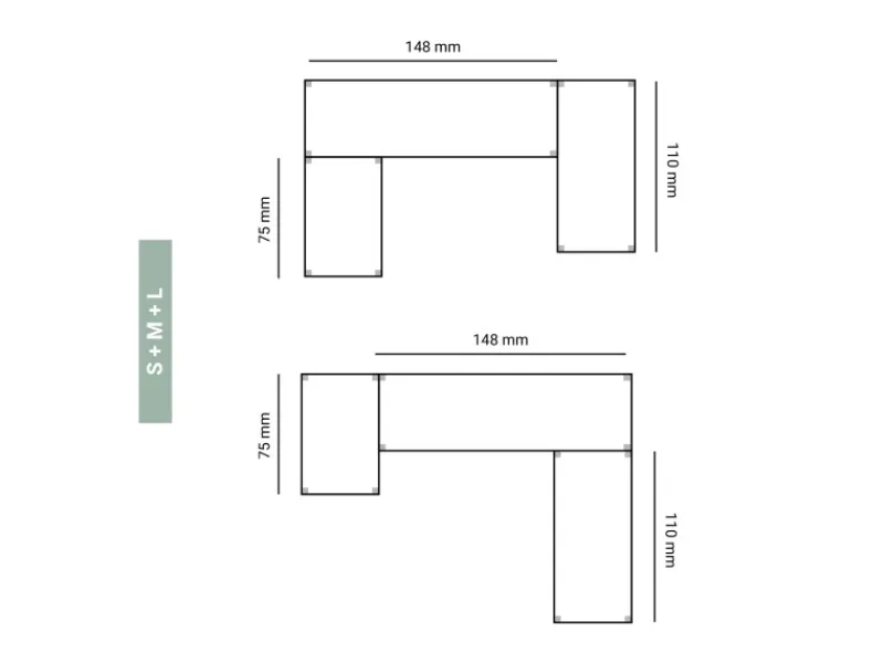 AR Shelving Lebensmittelregal Gastronorm L 180 cm x 150 cm x 50 cm